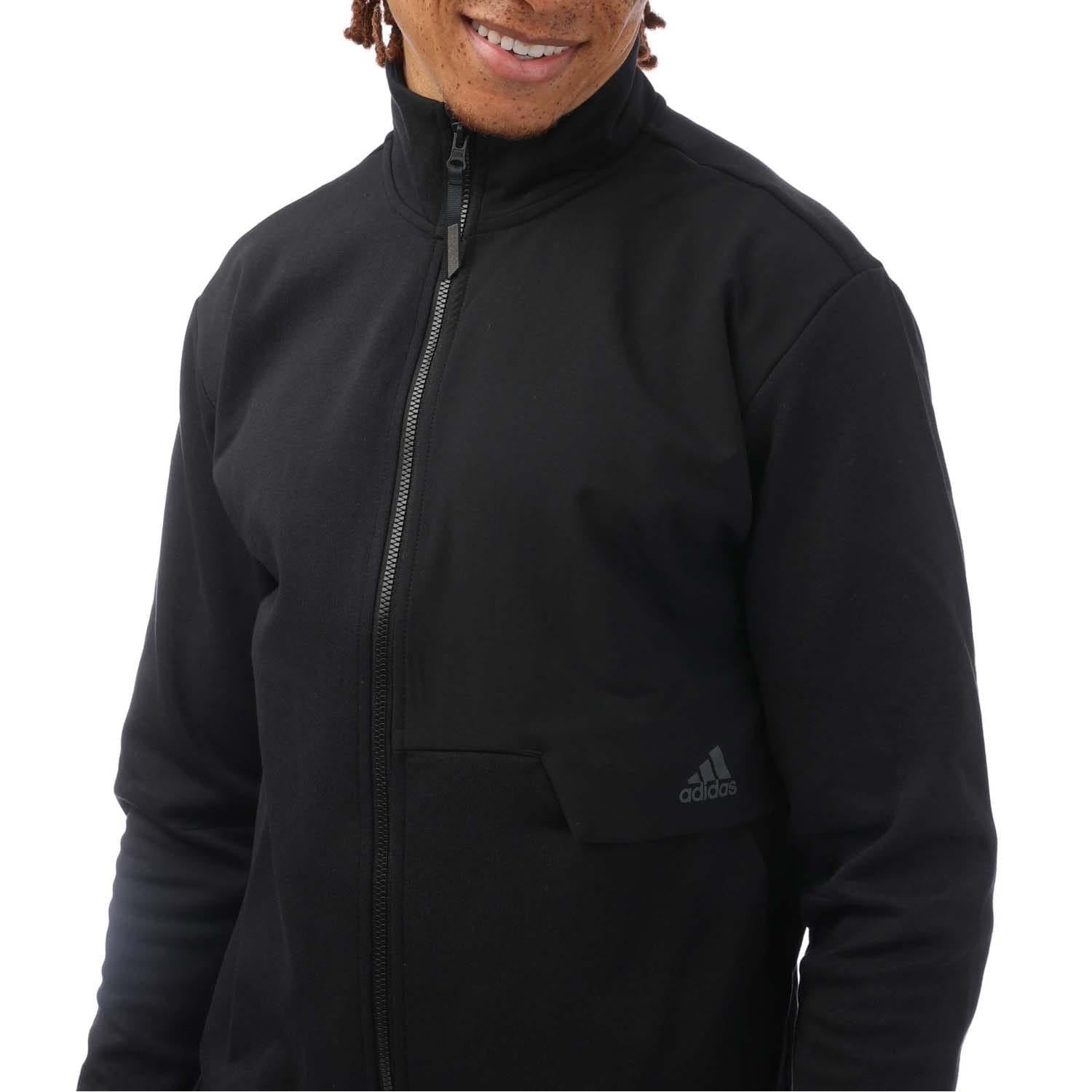 Black - Side - Adidas Mens 4CMTE Track Top