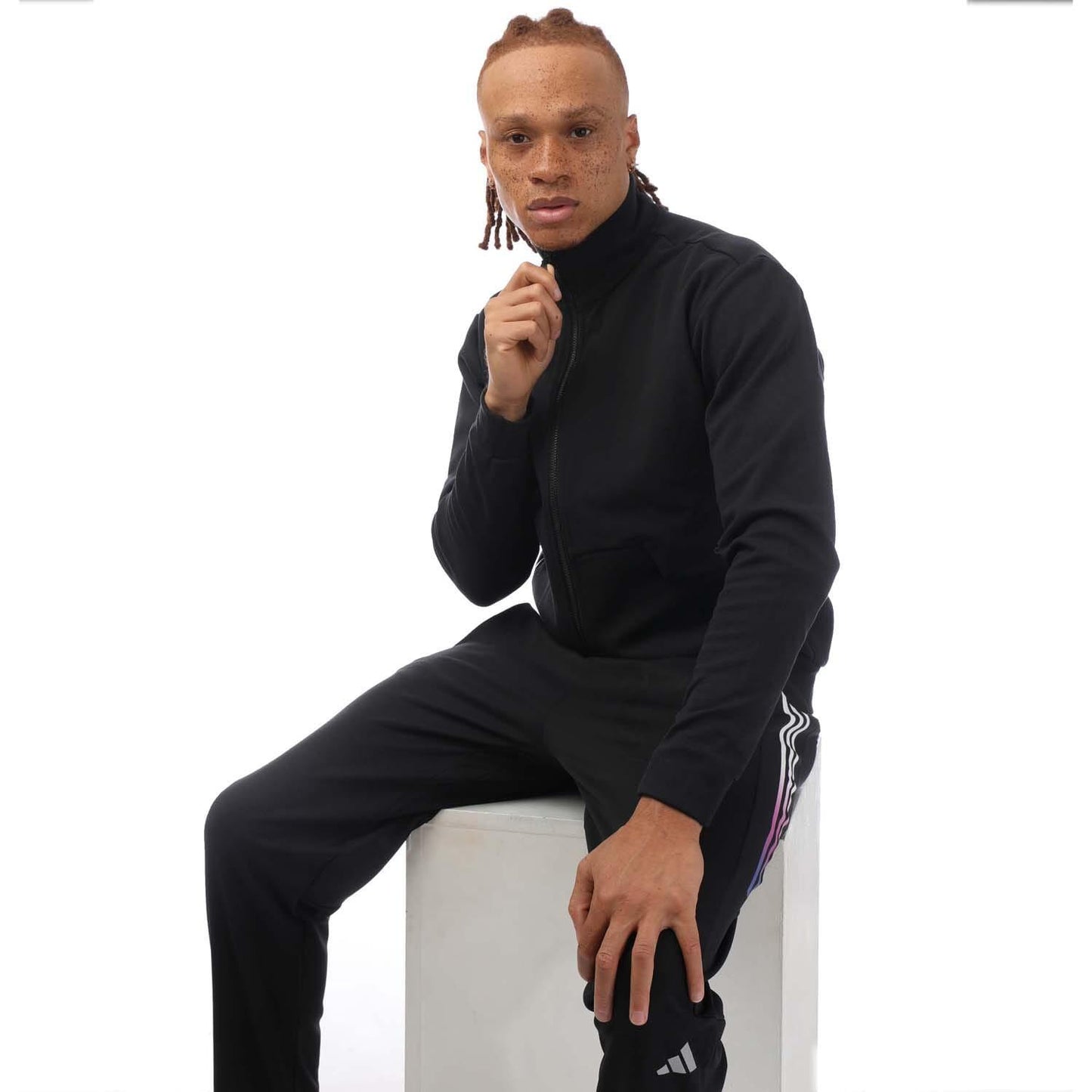 Black - Lifestyle - Adidas Mens 4CMTE Track Top