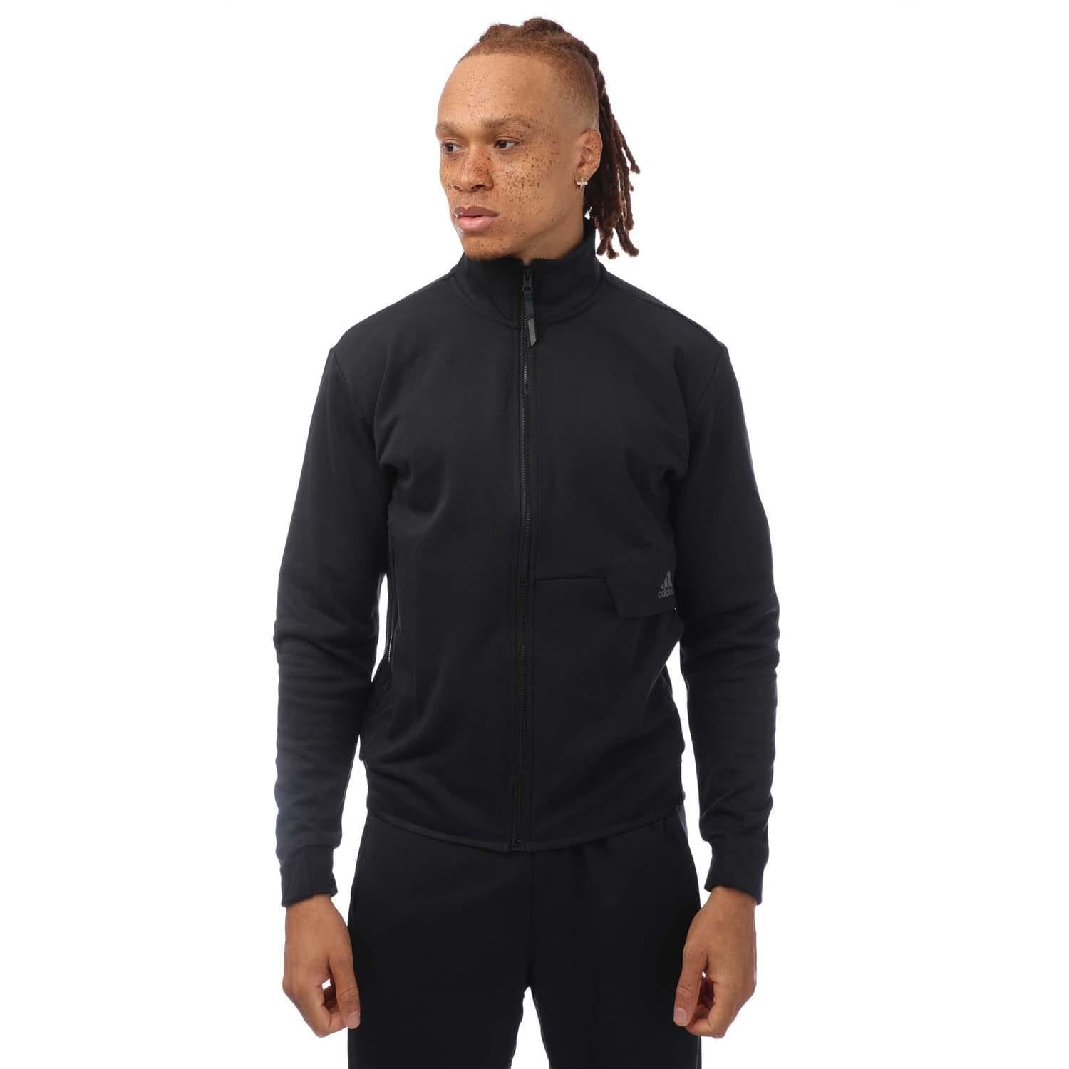 Black - Front - Adidas Mens 4CMTE Track Top