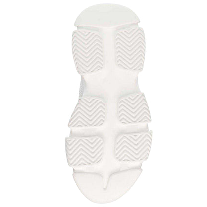 White - Side - Steve Madden Womens-Ladies Possession-E Chunky Platform Trainers