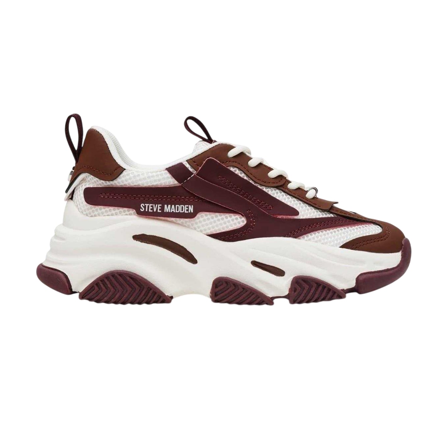 Sepia - Front - Steve Madden Womens-Ladies Possession-E Chunky Platform Trainers