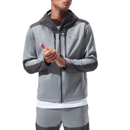 Grey-Black - Front - Berghaus Mens Reacon Hooded Jacket
