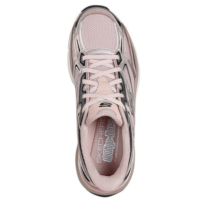 Rose - Lifestyle - Skechers Womens-Ladies Metallic Slip-In Flat Trainers
