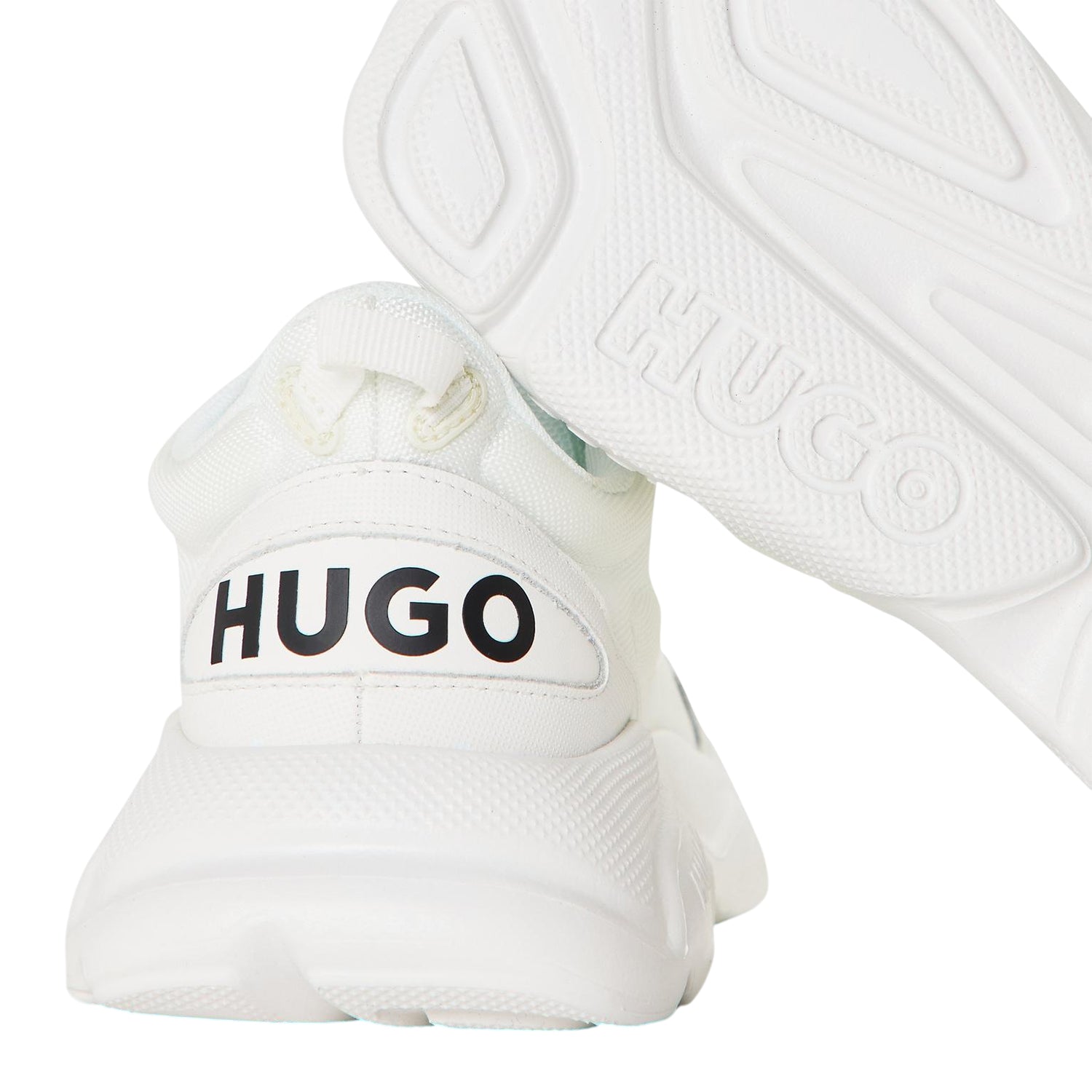 White - Lifestyle - Hugo Womens-Ladies Leon Runn Trainers