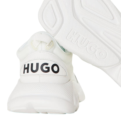 White - Lifestyle - Hugo Womens-Ladies Leon Runn Trainers
