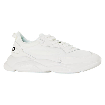 White - Front - Hugo Womens-Ladies Leon Runn Trainers
