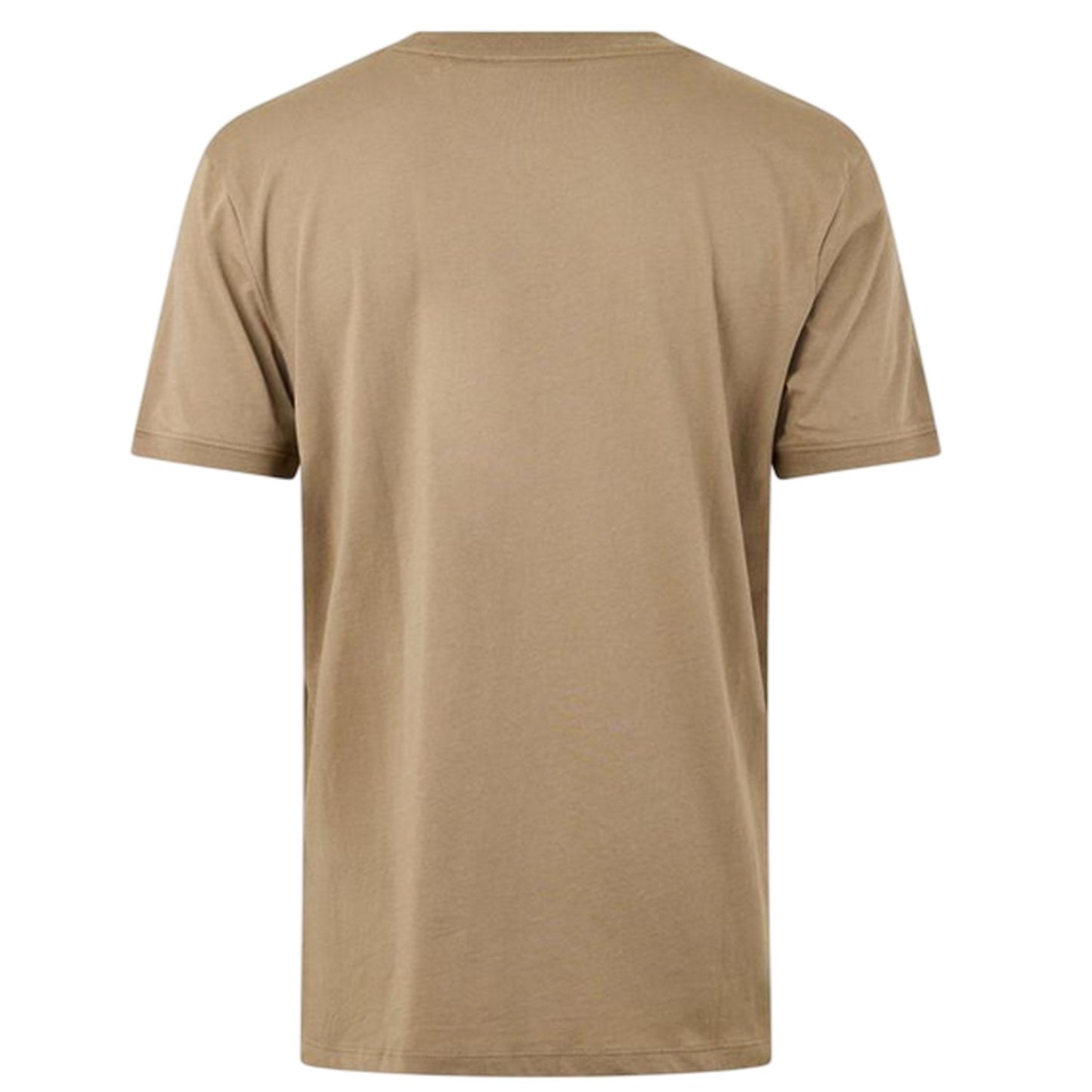 Brown - Back - Hugo Mens Patch Logo Regular T-Shirt