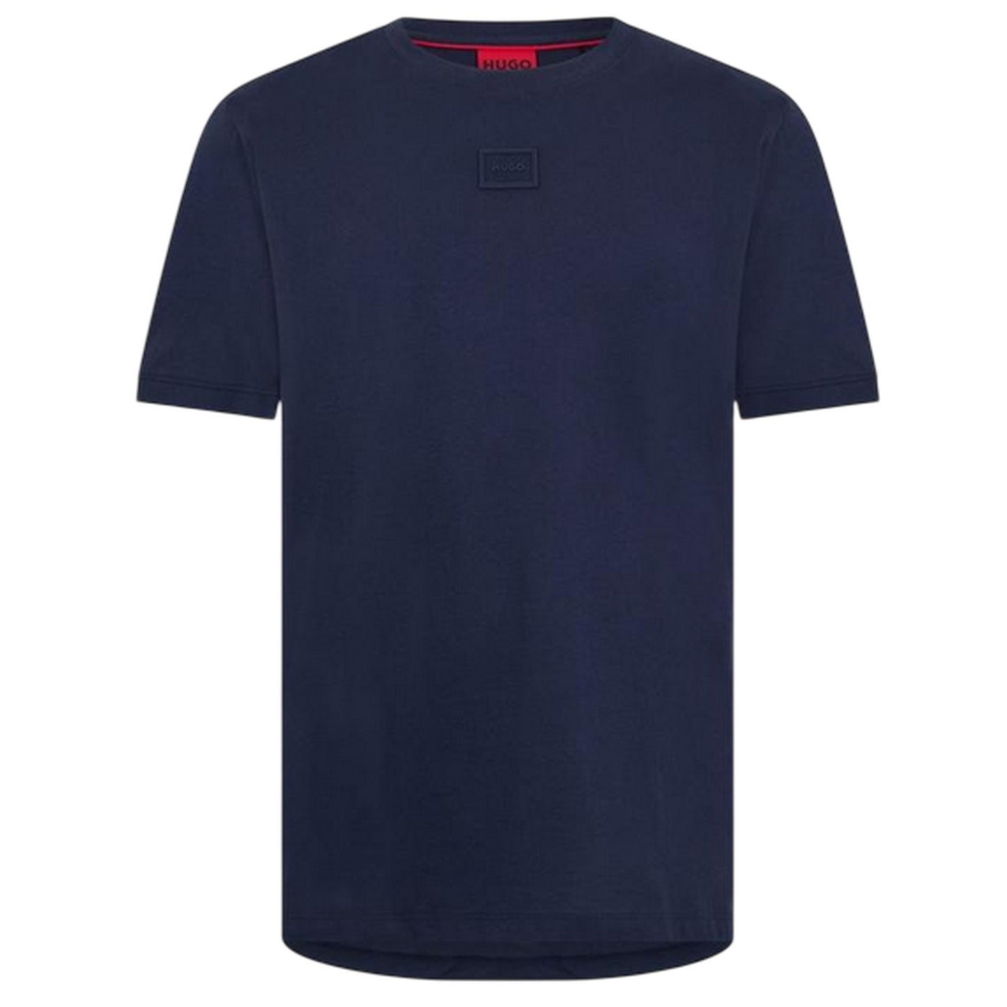 Dark Blue - Front - Hugo Mens Patch Logo Regular T-Shirt
