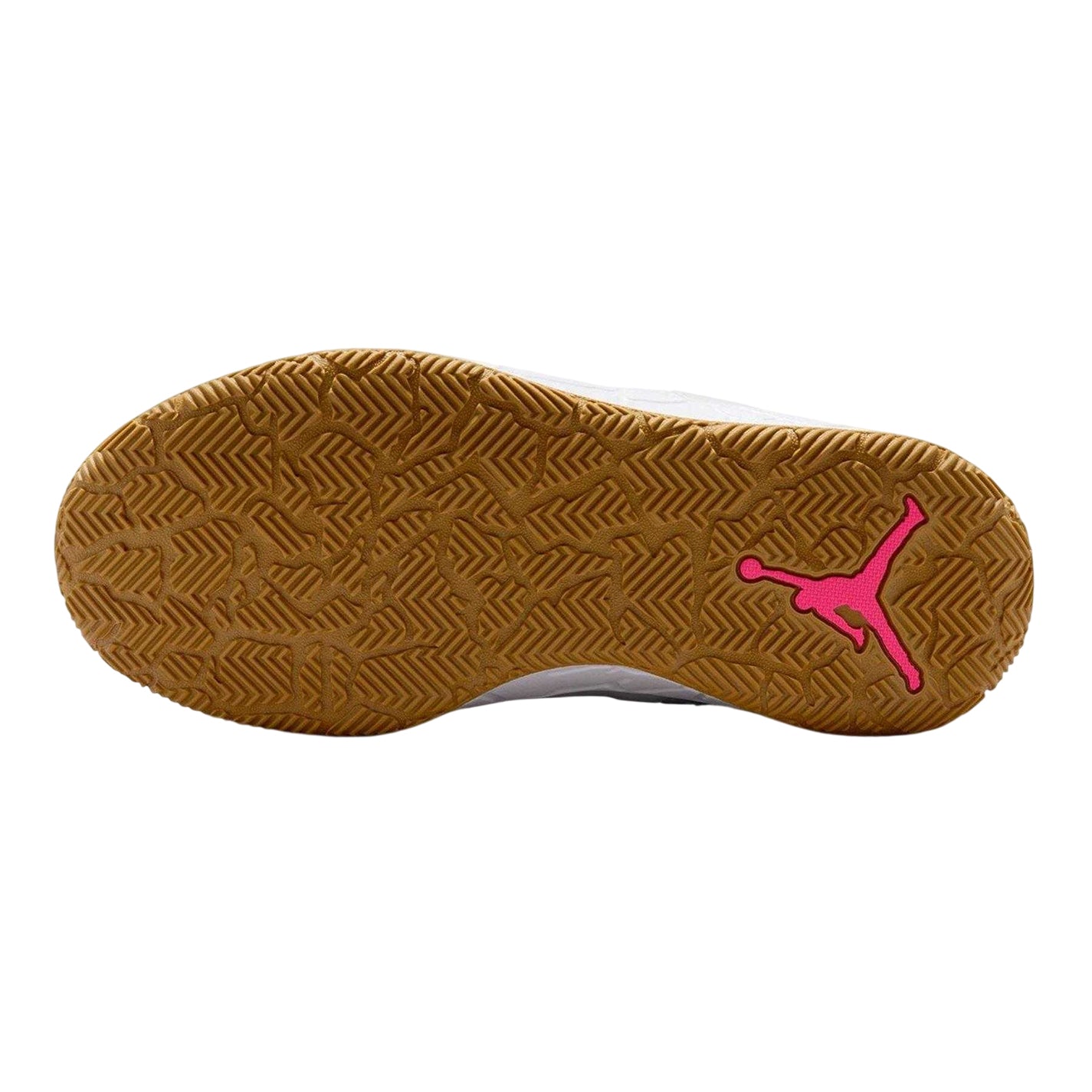 Grey-Pink - Side - Nike Womens-Ladies Air Jordan Day 1 EO Leather Trainers