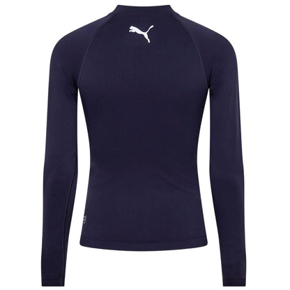 Blue - Back - Puma Mens Logo Base Layer Top