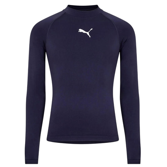 Blue - Front - Puma Mens Logo Base Layer Top