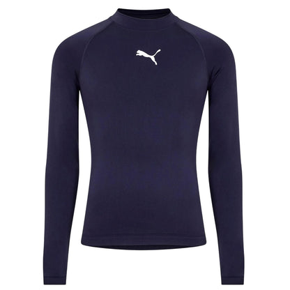 Blue - Front - Puma Mens Logo Base Layer Top
