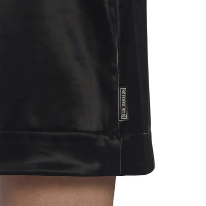 Black - Side - Adidas Womens-Ladies Originals 3 Stripes Mini Skirt