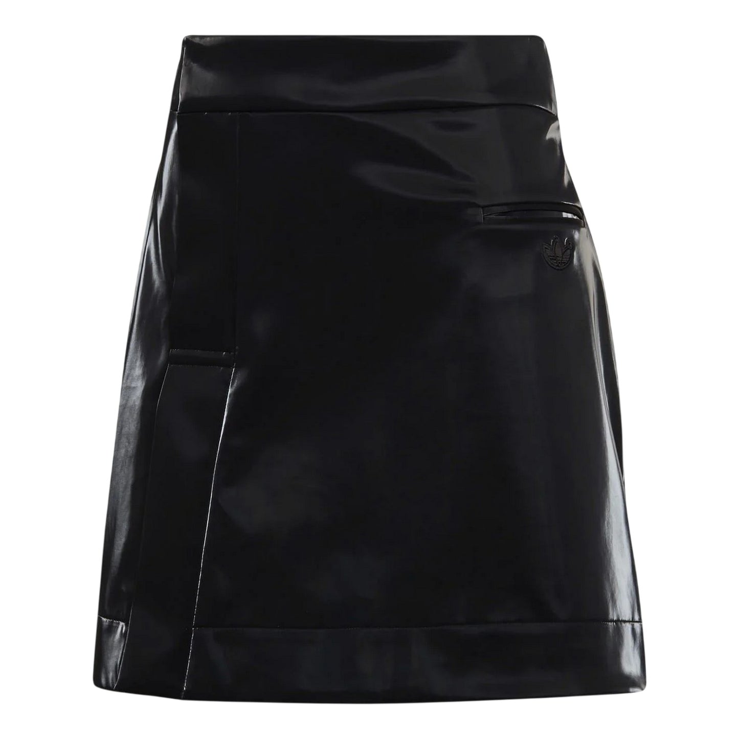 Black - Front - Adidas Womens-Ladies Originals 3 Stripes Mini Skirt