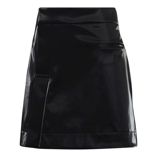 Black - Front - Adidas Womens-Ladies Originals 3 Stripes Mini Skirt