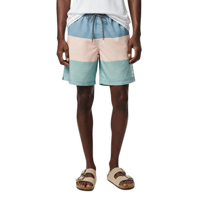 Blue-Peach-Green - Side - Hurley Mens SMU Colour Block Swim Shorts