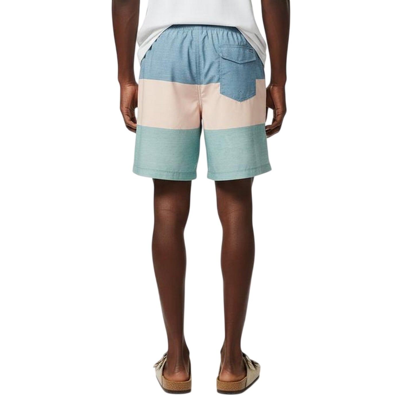 Blue-Peach-Green - Lifestyle - Hurley Mens SMU Colour Block Swim Shorts