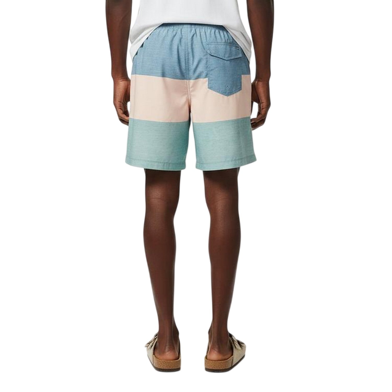 Blue-Peach-Green - Lifestyle - Hurley Mens SMU Colour Block Swim Shorts