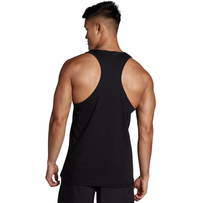 Black - Back - MyProtein Mens Regular Vest Top