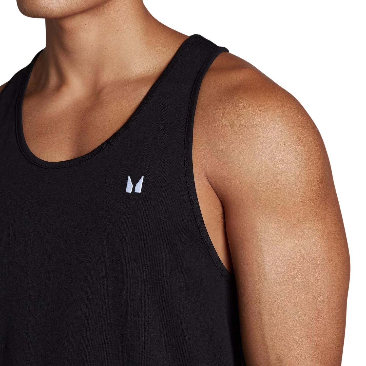 Black - Side - MyProtein Mens Regular Vest Top