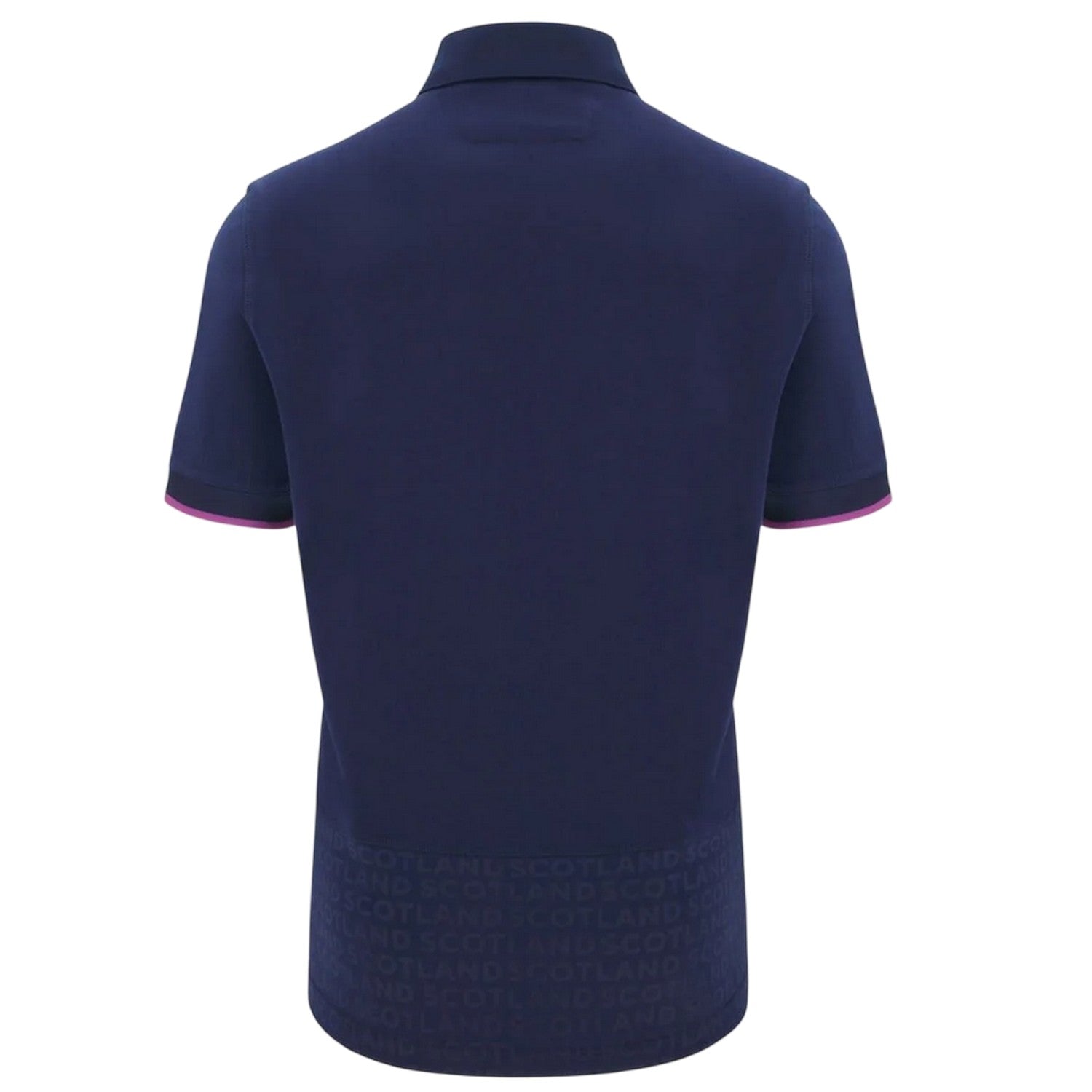 Navy - Back - Scotland RU Childrens-Kids 2025-2026 Crest Polo Shirt
