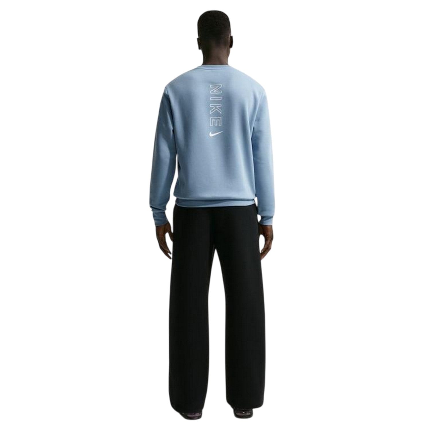 Blue - Pack Shot - Nike Mens City Side Logo Crew Neck Sweatshirt