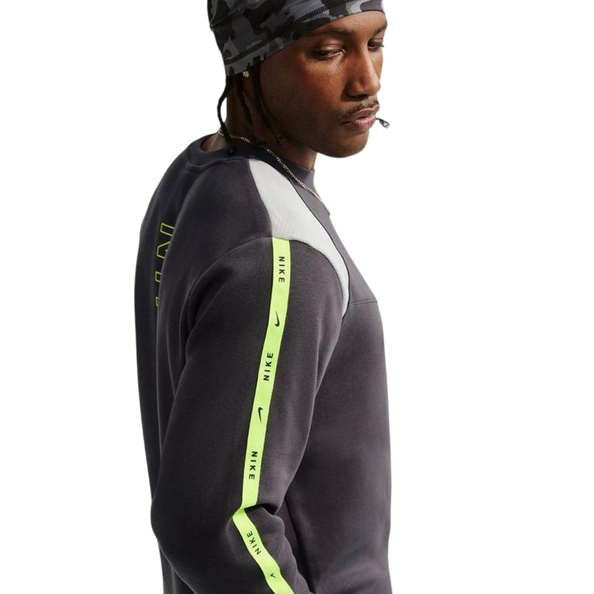 Grey - Lifestyle - Nike Mens City Side Logo Crew Neck Sweatshirt