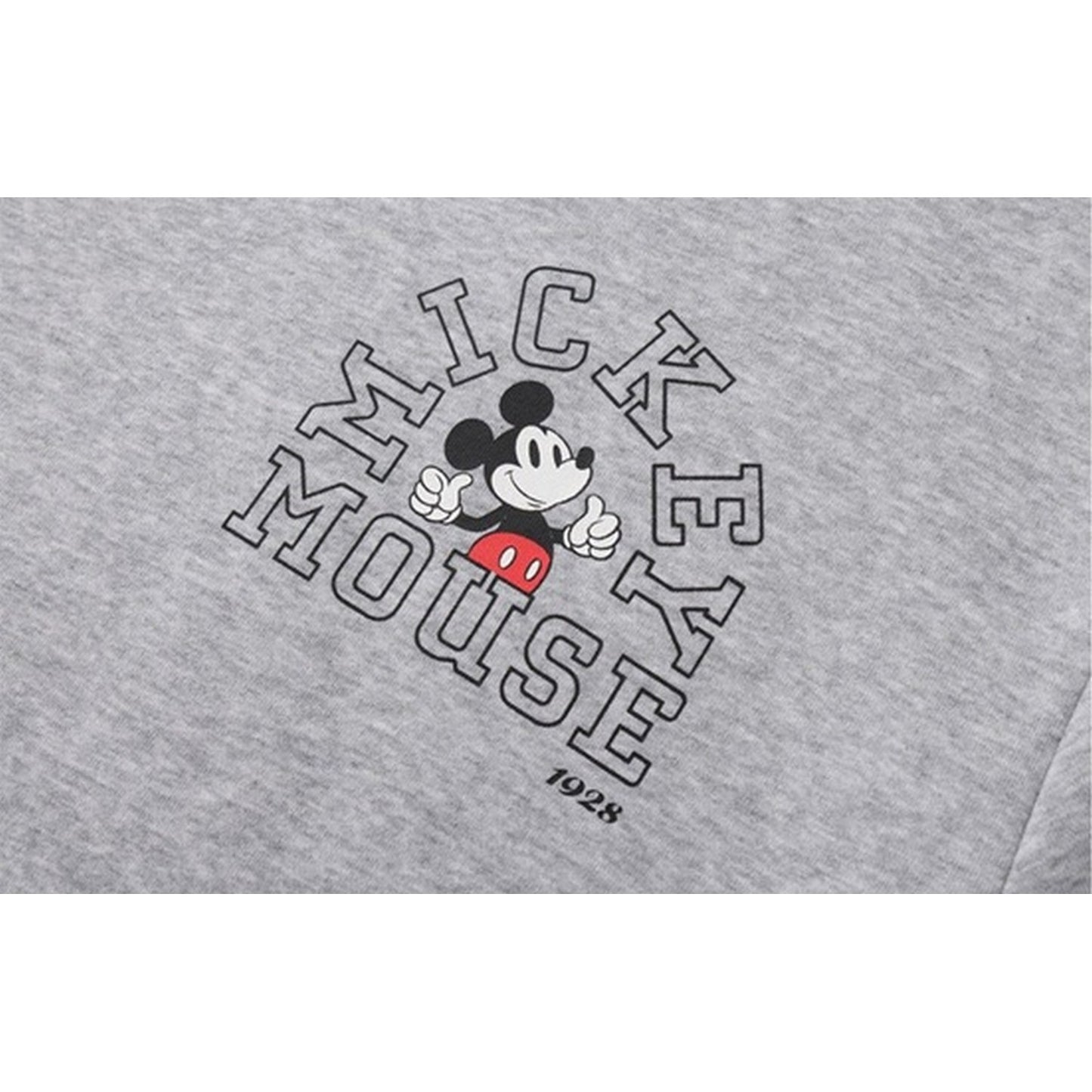 Grey - Side - Disney Womens-Ladies Mickey Mouse Crew Neck Sweatshirt