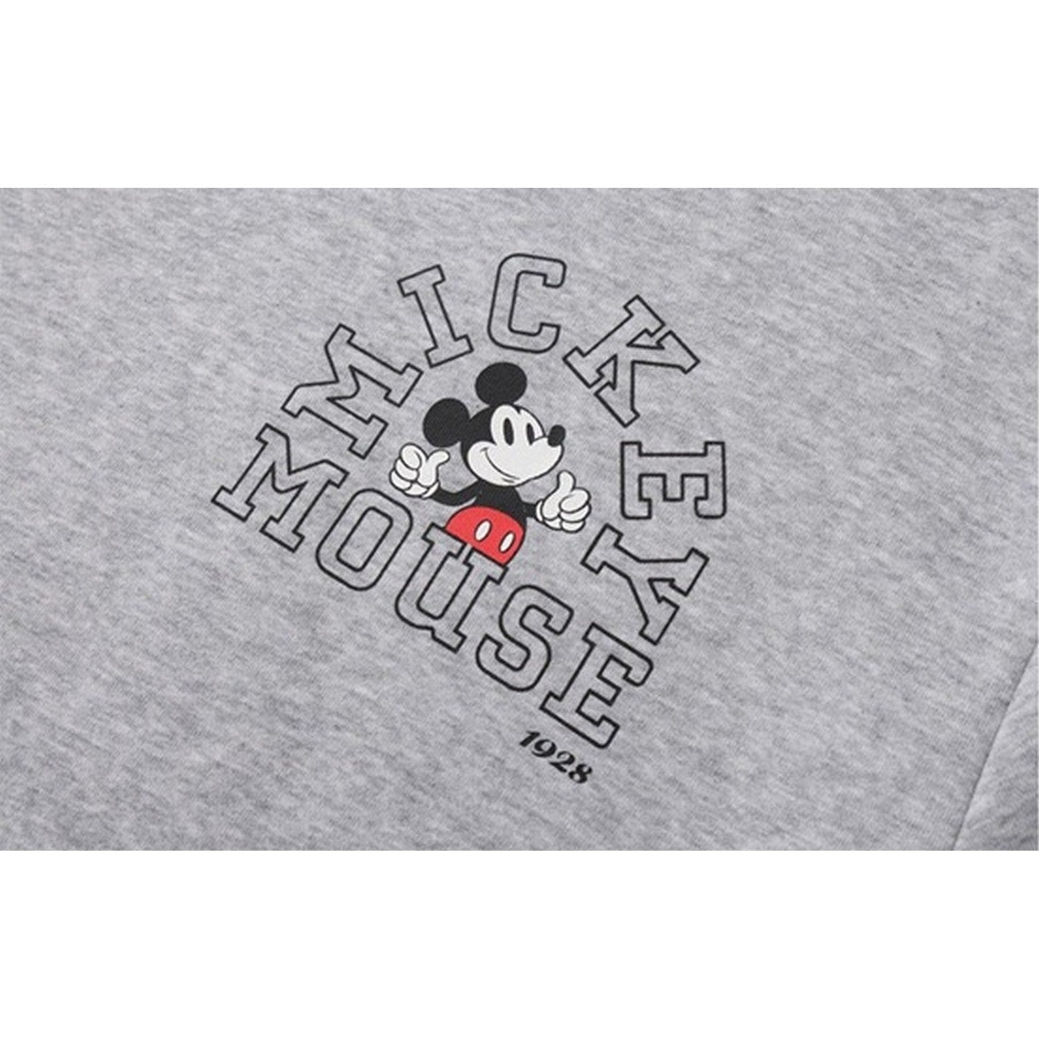 Grey - Side - Disney Womens-Ladies Mickey Mouse Crew Neck Sweatshirt