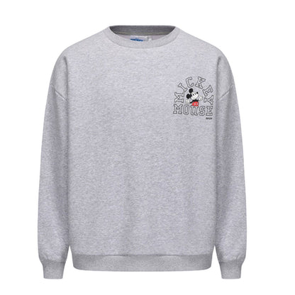 Grey - Front - Disney Womens-Ladies Mickey Mouse Crew Neck Sweatshirt