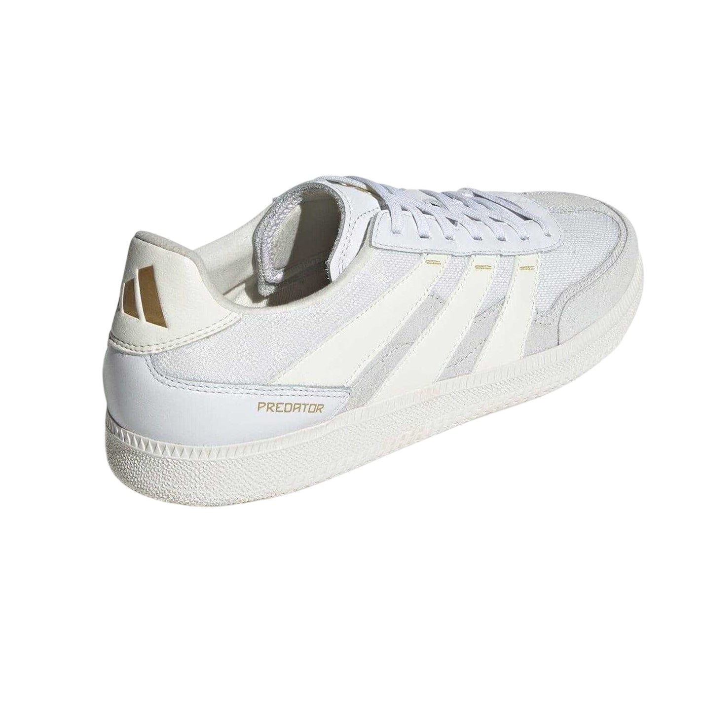 White-Off White - Back - Adidas Mens Suede Panel Trainers