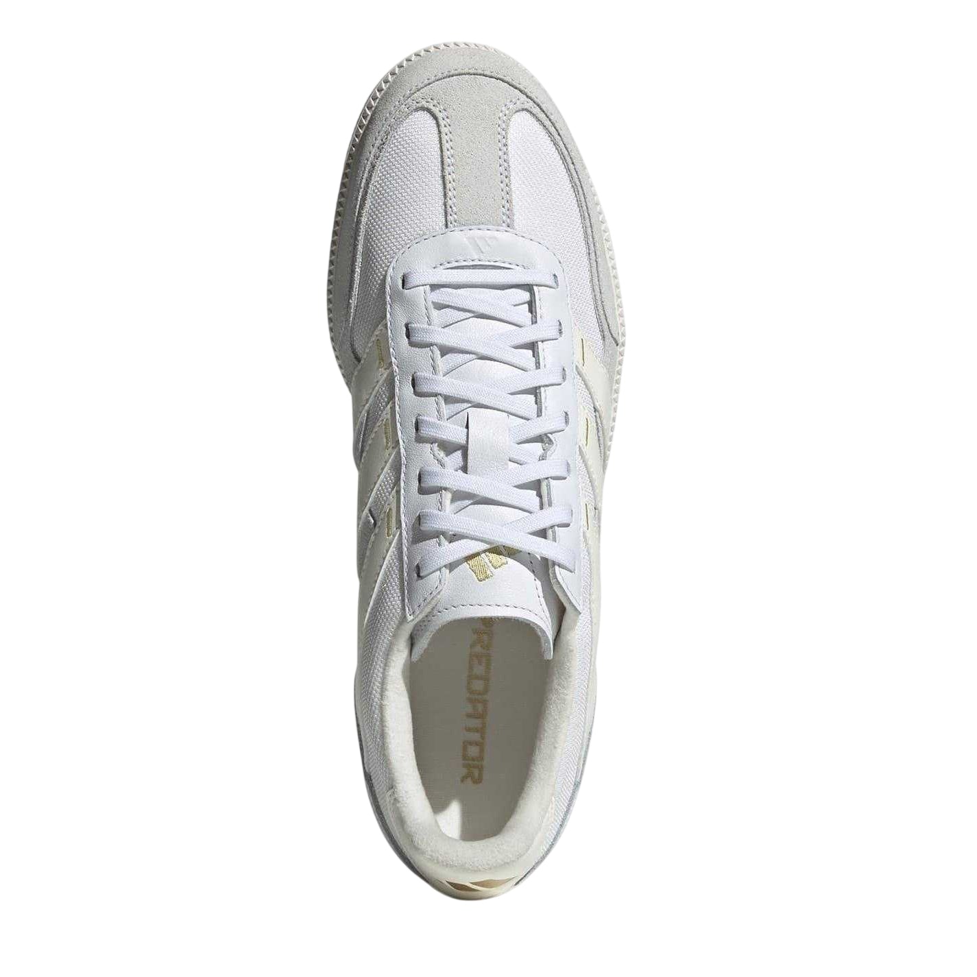 White-Off White - Pack Shot - Adidas Mens Suede Panel Trainers