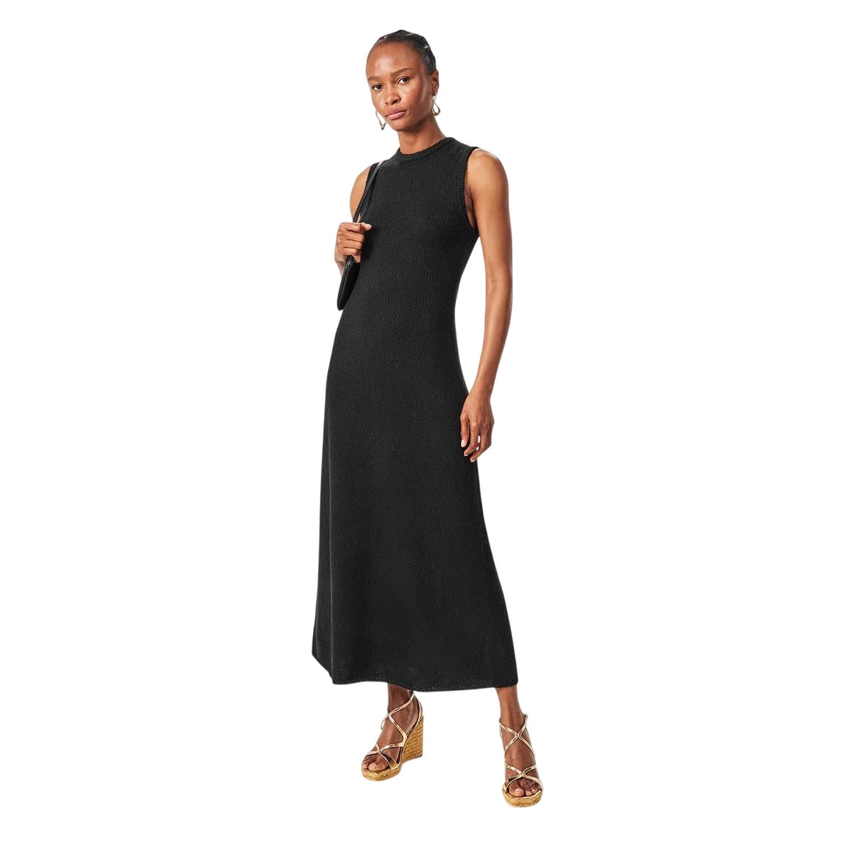 Black - Close up - Edited Womens-Ladies Wika Maxi Dress