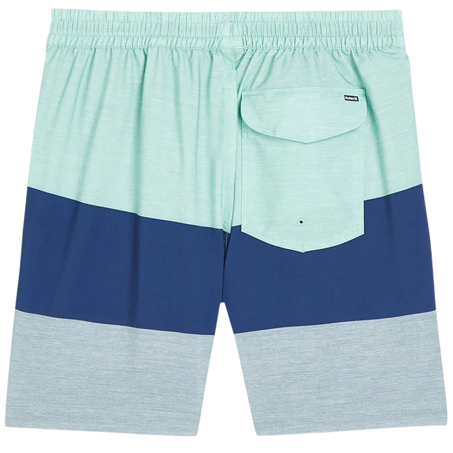 Blue-Aqua - Back - Hurley Mens Volley Colour Block Swim Shorts