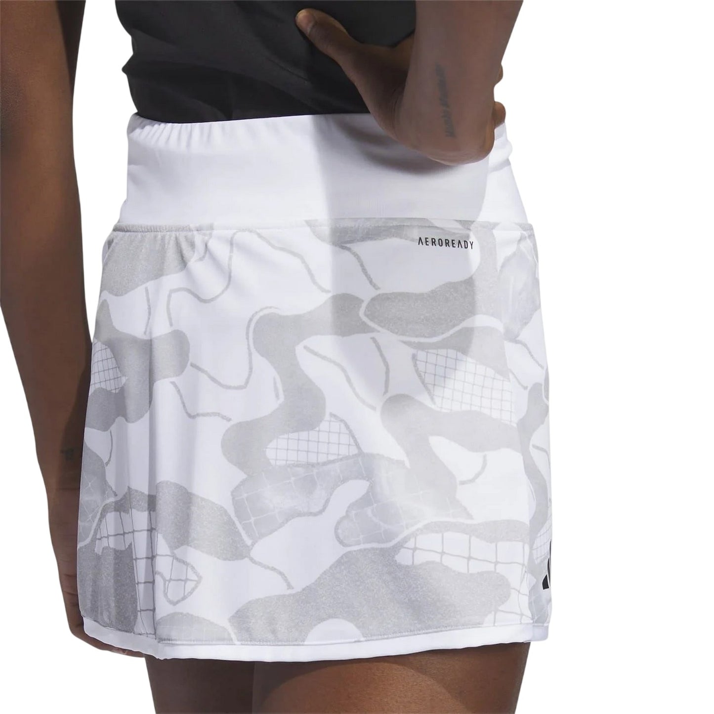 White - Lifestyle - Adidas Womens-Ladies Camo Regular Skort