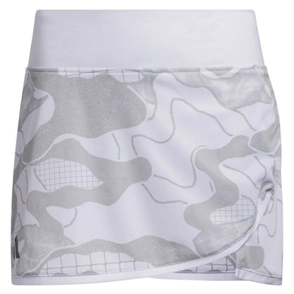 White - Front - Adidas Womens-Ladies Camo Regular Skort