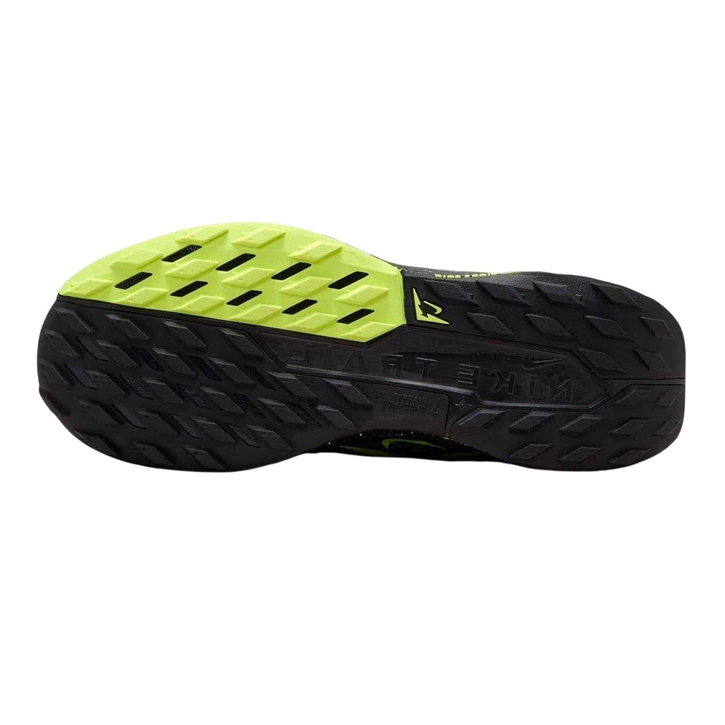 Black-Volt - Back - Nike Womens-Ladies Pegasus Trail 5 Shoes