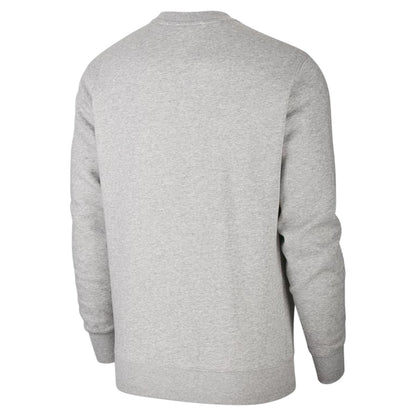 Grey - Back - Nike Mens Club Logo Crew Neck Sweatshirt