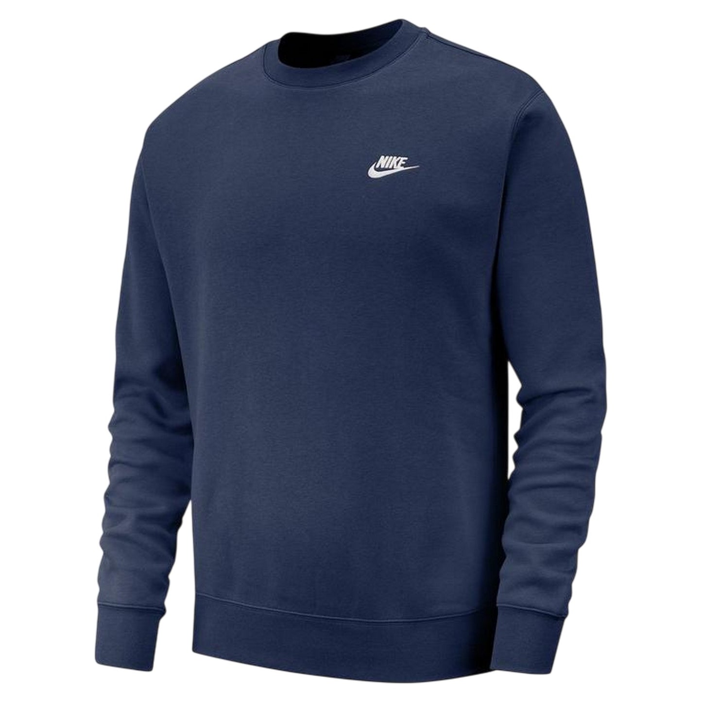Midnight Navy - Front - Nike Mens Club Logo Crew Neck Sweatshirt