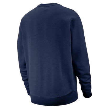 Navy - Back - Nike Mens Club Logo Crew Neck Sweatshirt