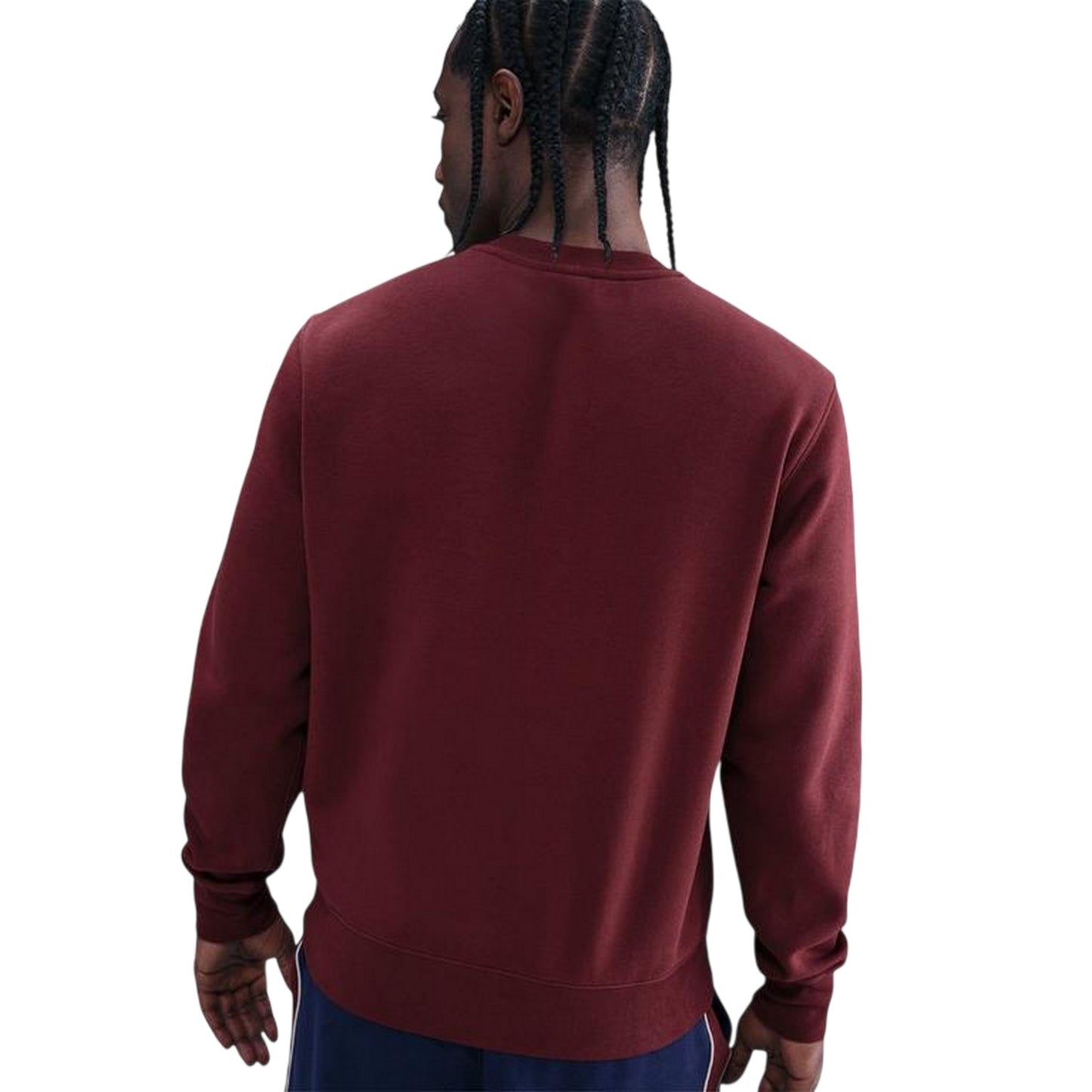 Team Red - Back - Nike Mens Club Logo Crew Neck Sweatshirt