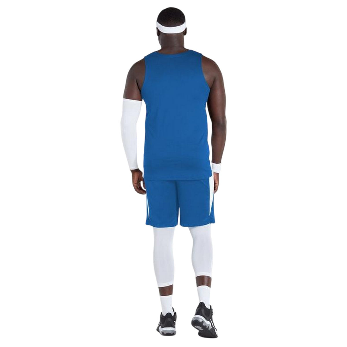 Royal Blue-White - Back - Nike Mens Team V Neck Basketball Jersey