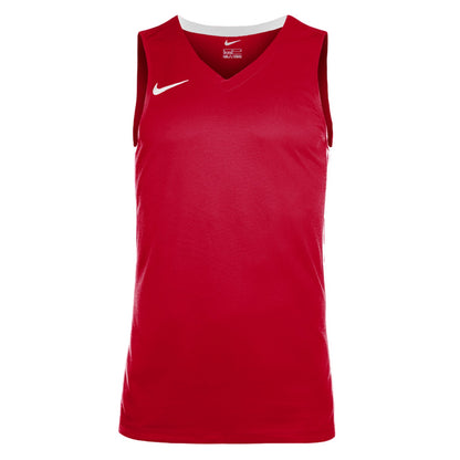 University Red-White - Front - Nike Mens Team V Neck Basketball Jersey