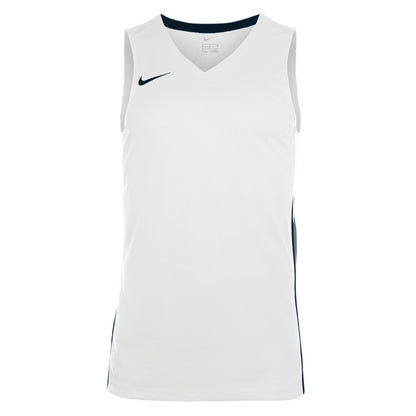 White-Black - Front - Nike Mens Team V Neck Basketball Jersey