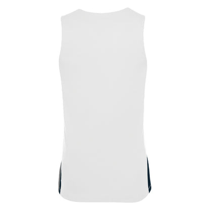 White-Black - Back - Nike Mens Team V Neck Basketball Jersey