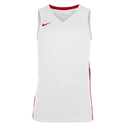 White-Uni Red - Front - Nike Mens Team V Neck Basketball Jersey