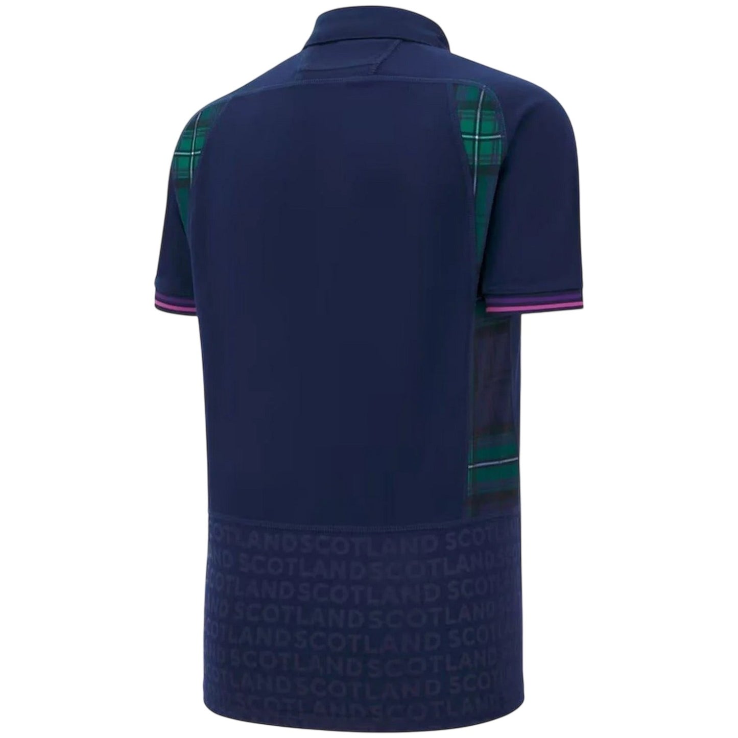 Navy - Back - Scotland RU Womens-Ladies 2025-2026 Tartan Home Shirt