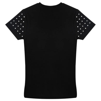 Black - Front - Biba Womens-Ladies Glitter Regular T-Shirt
