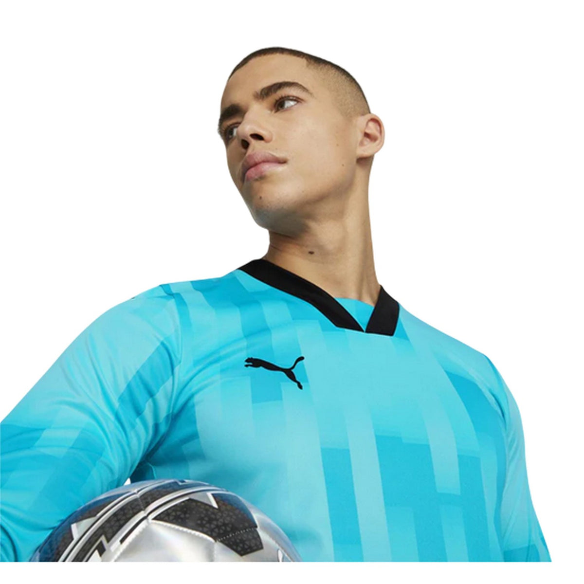 Blue - Side - Puma Mens Teamtarget Long-Sleeved Goalkeeper Jersey