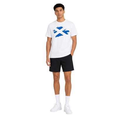 White - Lifestyle - AWD Unisex Adult Scottish Flag T-Shirt